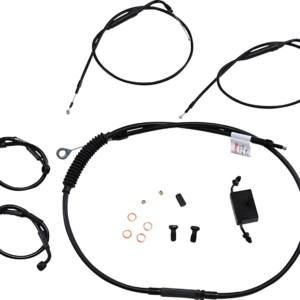 Extended Handlebar Cable and Brake Line Kit for Sportsters with ABS - Clubman Handlebars