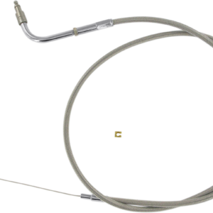 Stainless Steel Throttle Cable - +6" - Dyna/FXR/Softail