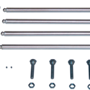 Non-Adjustable Pushrod Kit - Conversion w/Adjustable Lifter Adapters - Big Twin