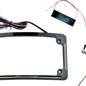 License Plate Frame - Radius - Black