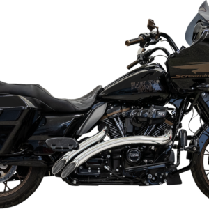 Sweeper Radial Exhaust System with Heat Shields - Chrome