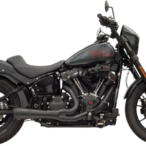 2-into-1 Ripper Exhaust System with Megaphone Muffler - Short - Black - 49-State - M8 Softail