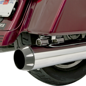 Optional B1-Syle Quick-Change End Caps - 4" - Black Tapered - Fluted