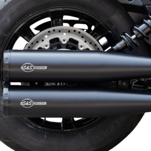 Grand National Slip-On Mufflers - Black - Race Only