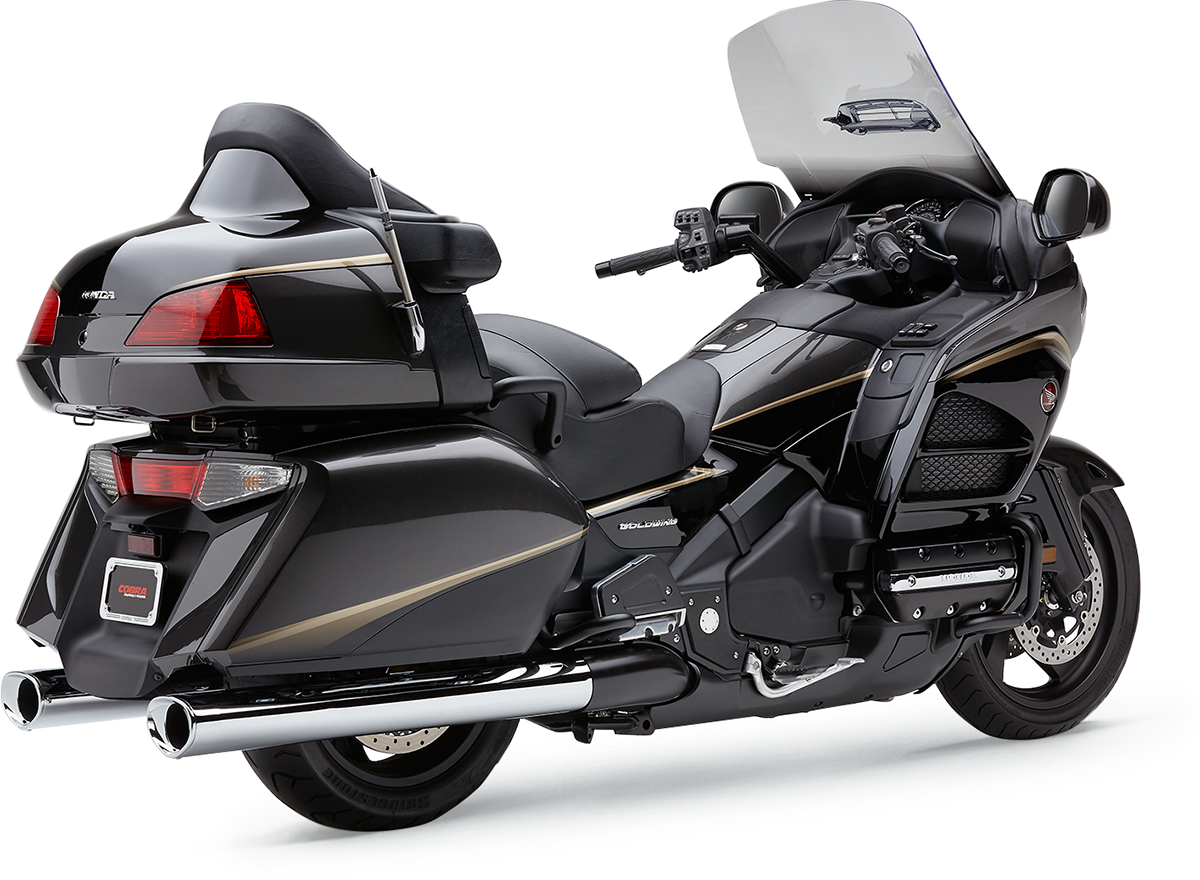 Slip-On Mufflers - Tri-Flo - Chrome - GL1800/F6B