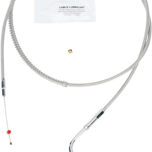 Stainless Steel Idle Cable - +10" - '96-'01 Touring