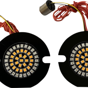 Flat Rear Turn Signal - 1156 - Amber Lens
