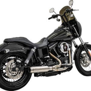 2-into-1 Ripper Exhaust System with Super Bike Muffler - Stainless Steel
